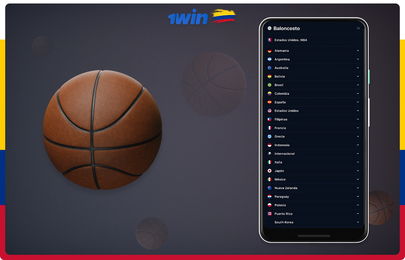 Las apuestas de baloncesto están disponibles para los usuarios colombianos en 1win, incluidas las apuestas en torneos populares