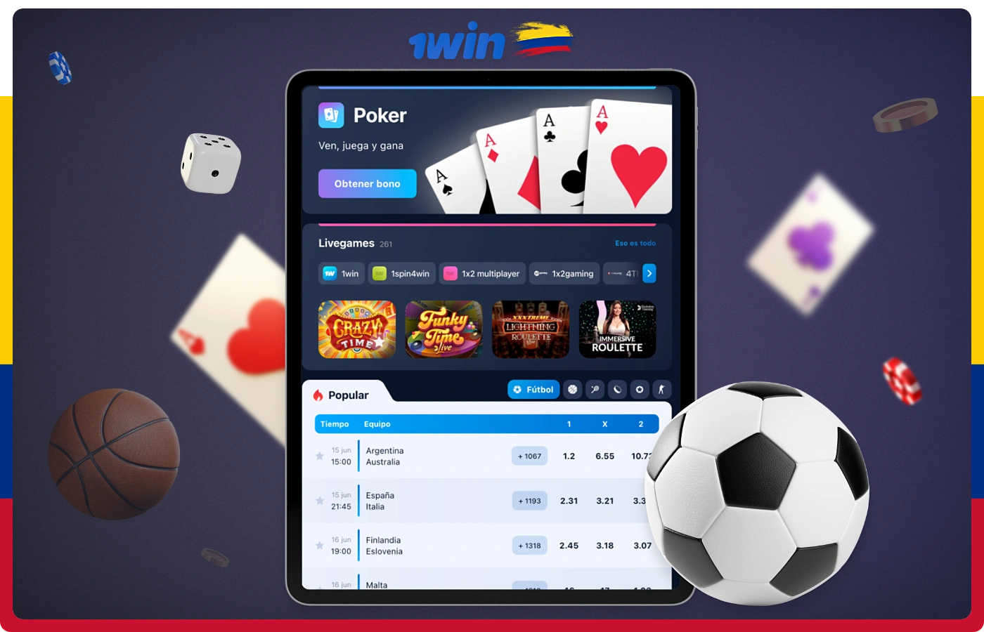 La aplicación 1win no sólo te da acceso a apuestas deportivas y de casino, sino que también te permite jugar a cientos de emocionantes juegos