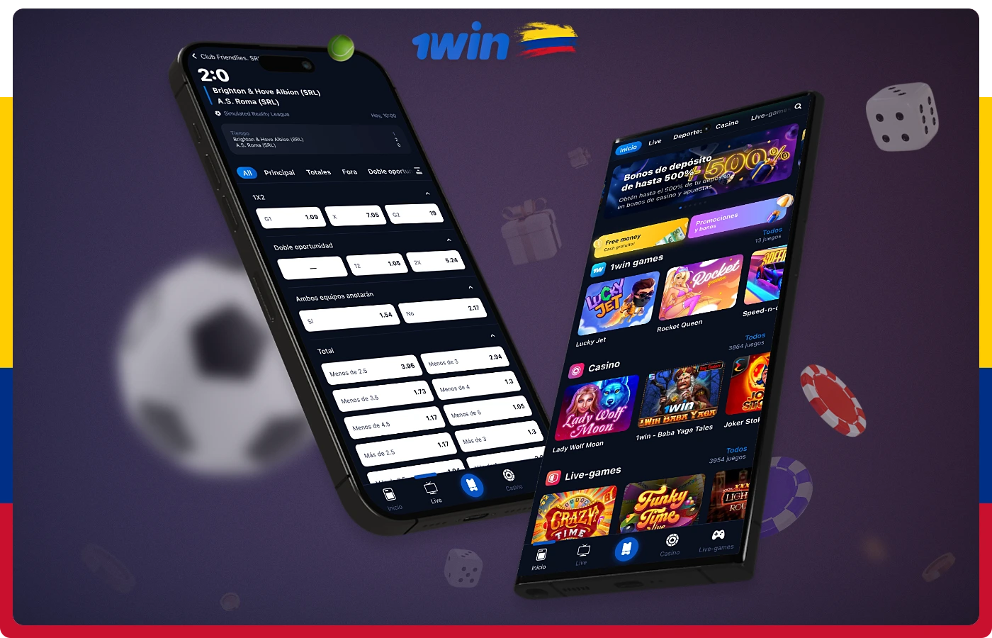 Descarga la app de 1win para Android e iOS en Colombia de forma totalmente gratuita desde la web oficial
