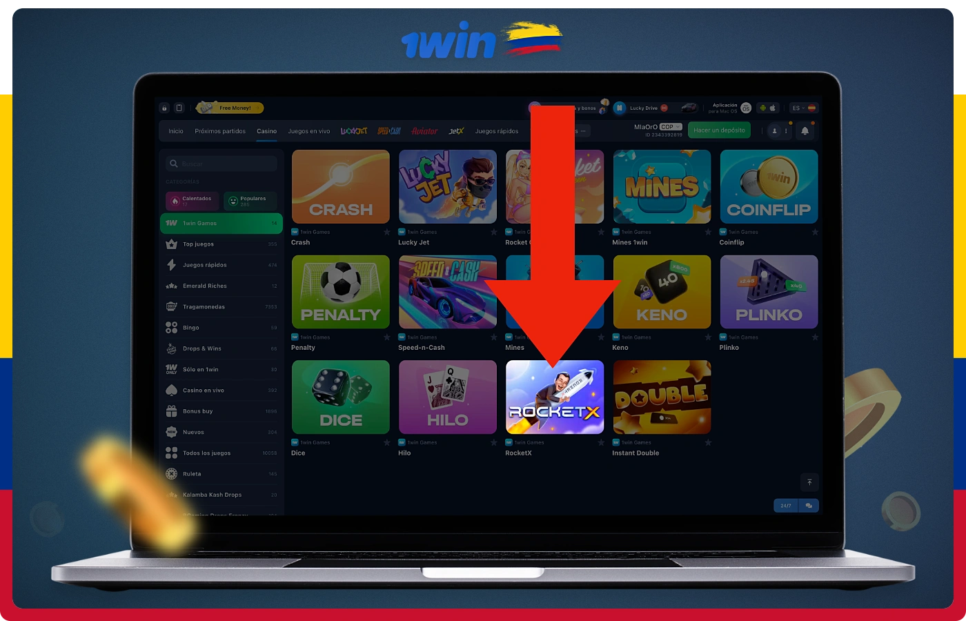 Para empezar a jugar a 1win RocketX tienes que seguir unos sencillos pasos que incluso un principiante puede seguir