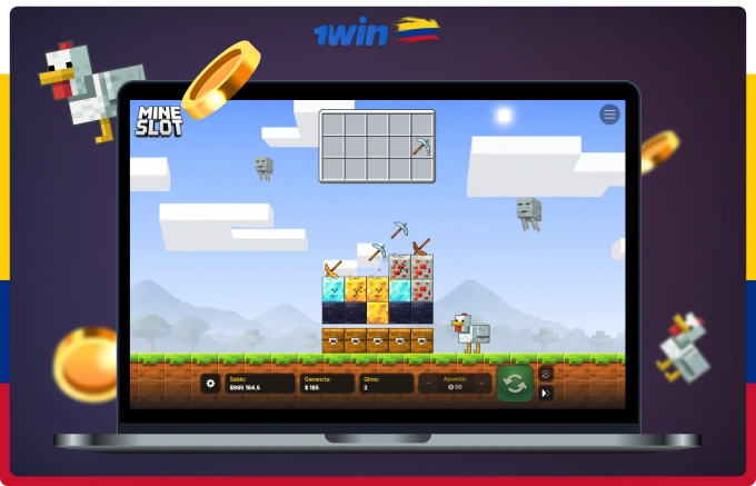 Mine Slot de 1win — un nuevo y popular tragamonedas en línea entre los jugadores de Colombia