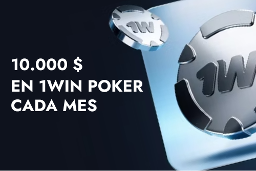 Promoción de 1win: 10.000 $ en poker cada mes