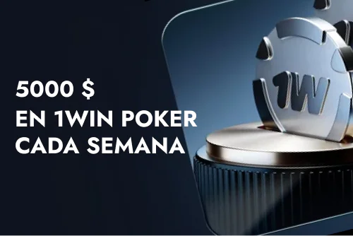 Promoción de 1win: 5000 $ en poker cada semana