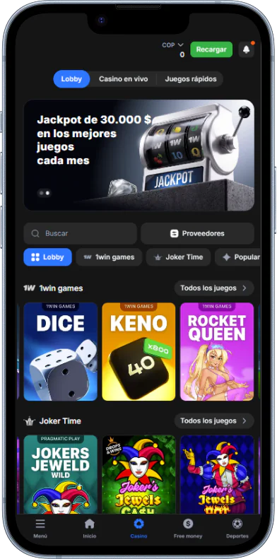 La aplicación 1win cuenta con una amplia colección de juegos de casino