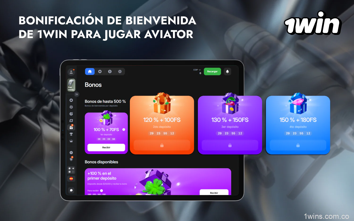 El generoso bono de bienvenida de 1win está disponible para todos los usuarios colombianos que cumplan ciertas condiciones