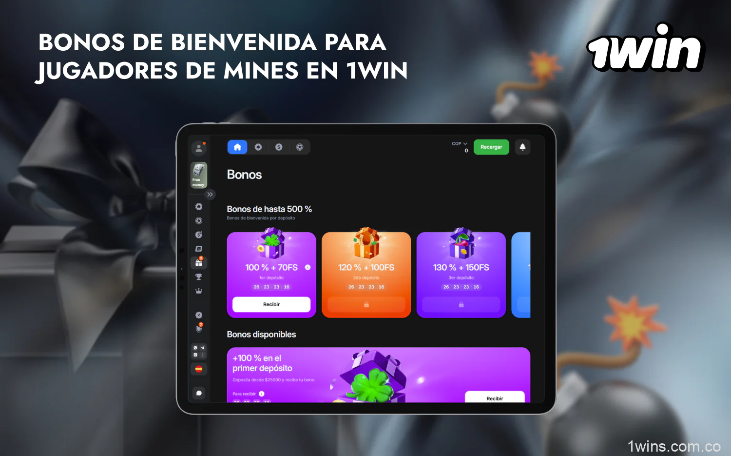 El generoso bono de bienvenida de 1win está dirigido a nuevos usuarios de Colombia que cumplan ciertas condiciones