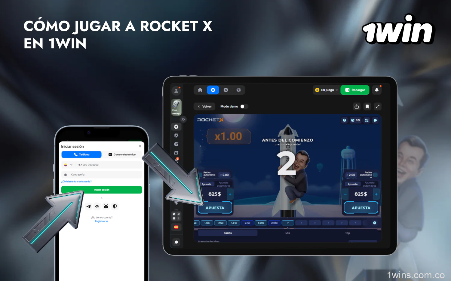 Para empezar a jugar a 1win RocketX tienes que seguir unos sencillos pasos que incluso un principiante puede seguir