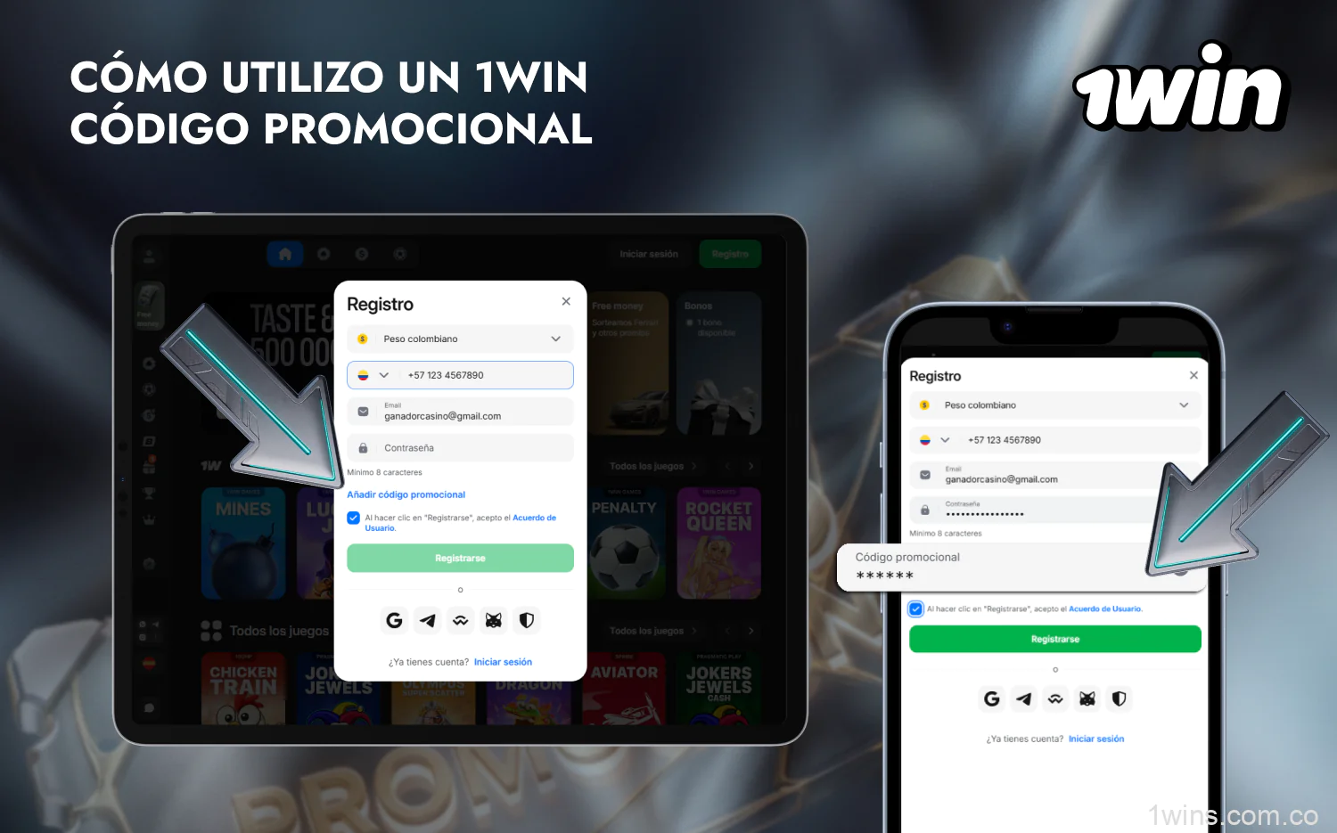El código promocional 1win puede ser utilizado por los usuarios colombianos durante el registro de una nueva cuenta