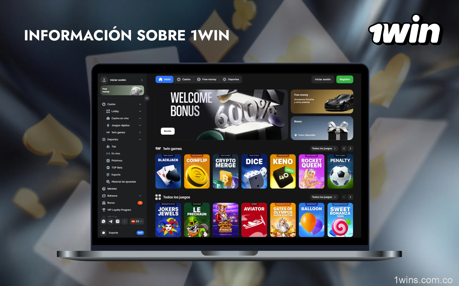 1win ofrece sus servicios en Colombia bajo licencia