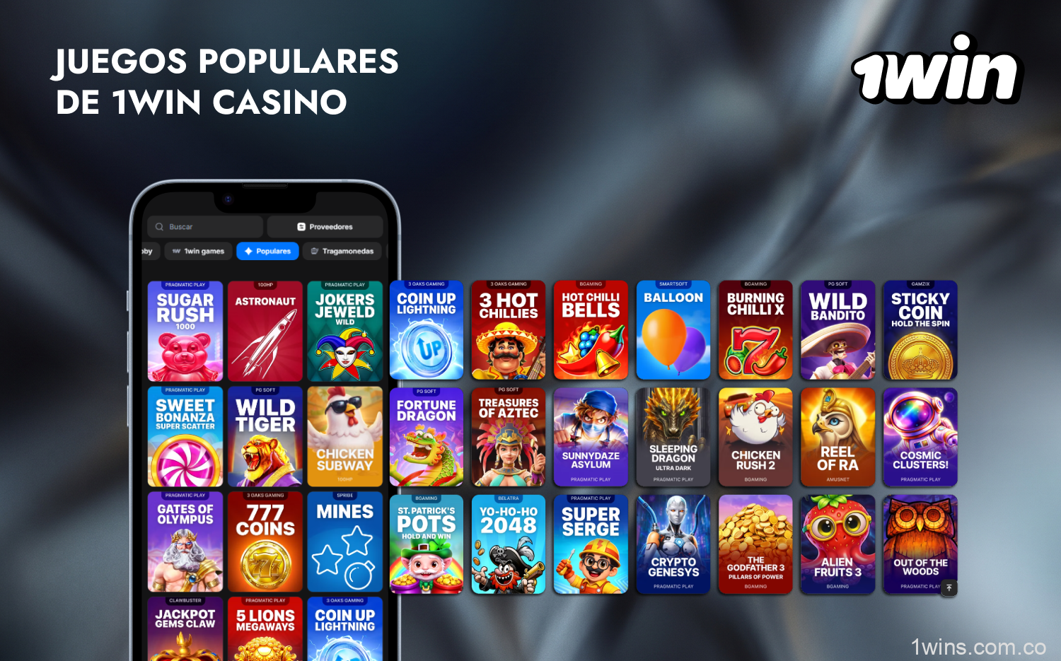 Los juegos más populares de 1win Casino incluyen juegos de una gran variedad de géneros