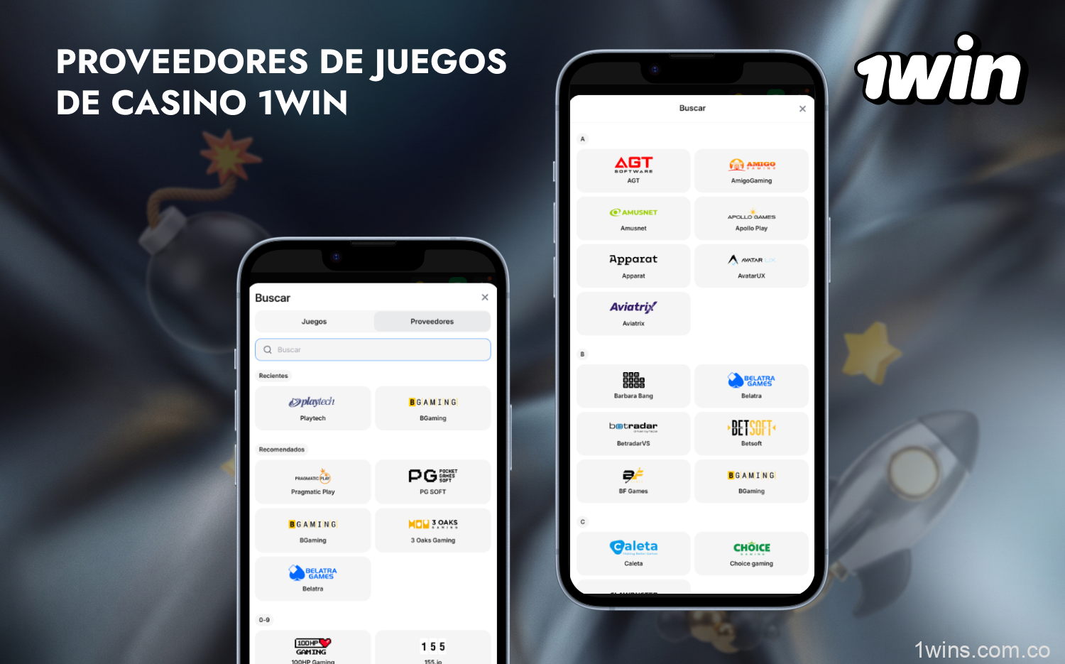 El casino 1win Colombia ofrece juegos con licencia de los mejores fabricantes de software