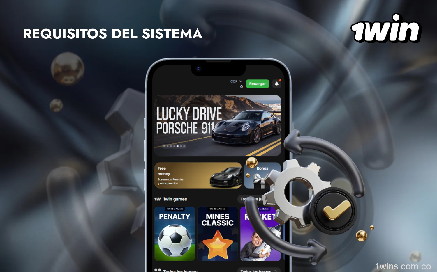 Los requisitos de sistema de la aplicación 1win permiten instalarla en la gran mayoría de dispositivos
