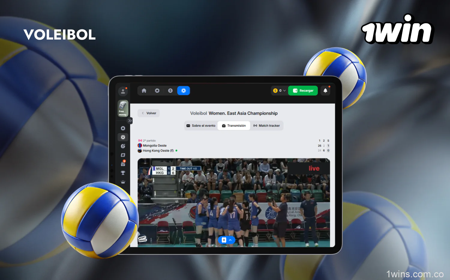 1win Colombia ofrece una amplia gama de apuestas de voleibol